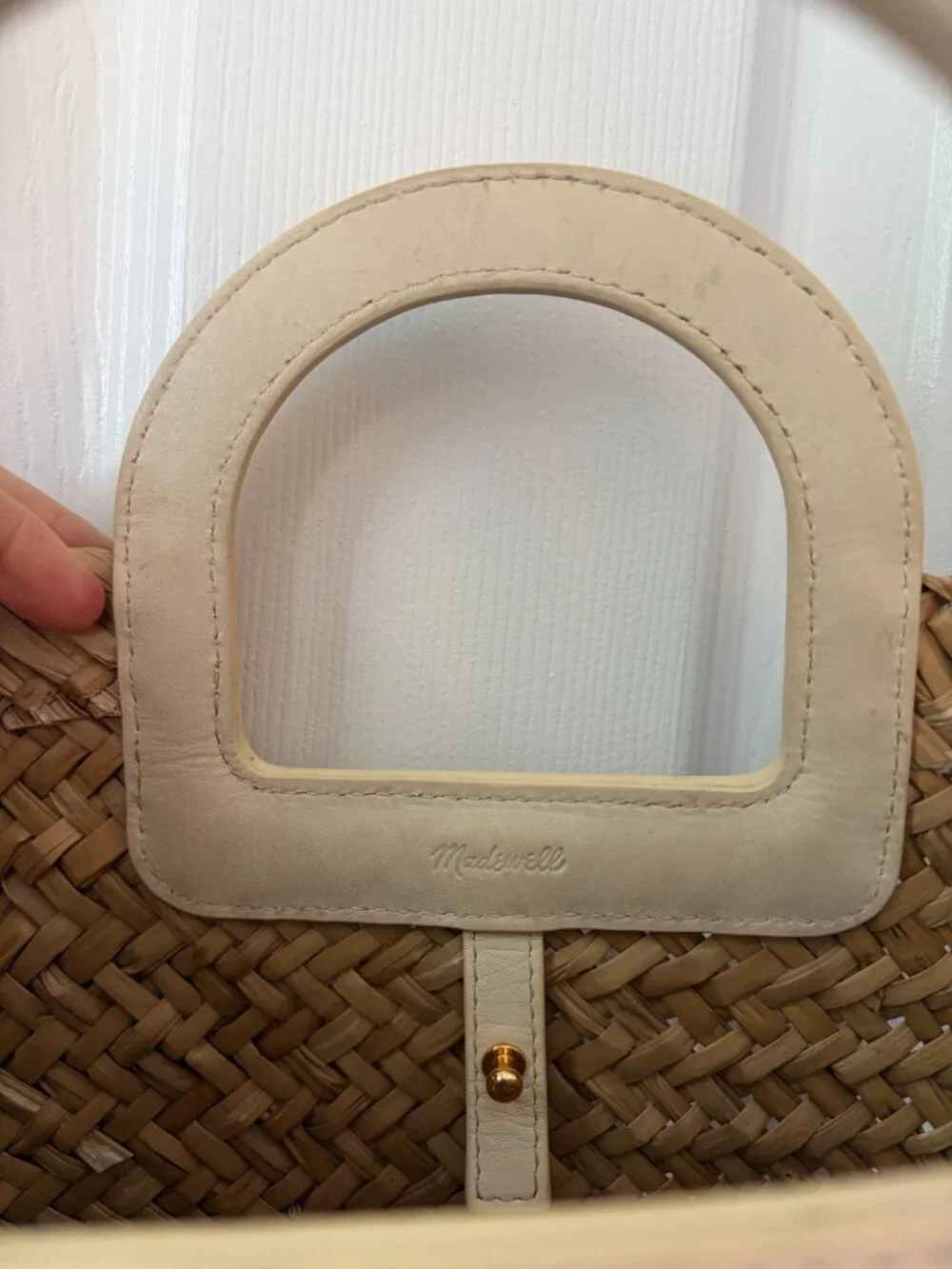 Madewell The Mini Bucket Crossbody Bag in Handwoven Straw - Picture 4 of 4